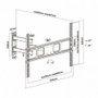 Aisens Soporte de Pared WT70TSLE-021 para TV/Monitor de 37-70 pulgadas, 35kg, Negro